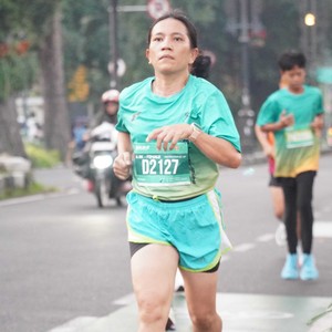 Race photo from BAUR RUN 2025