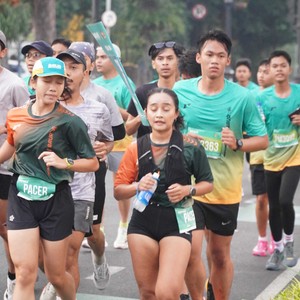 Race photo from BAUR RUN 2025