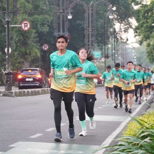 Race photo from BAUR RUN 2025