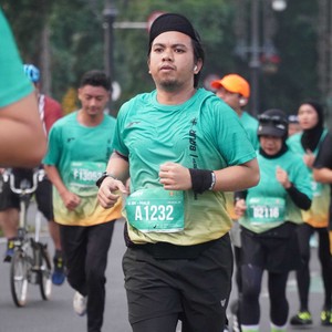 Race photo from BAUR RUN 2025