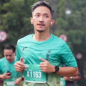 Race photo from BAUR RUN 2025