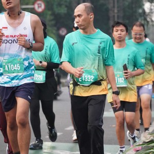 Race photo from BAUR RUN 2025
