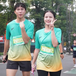 Race photo from BAUR RUN 2025