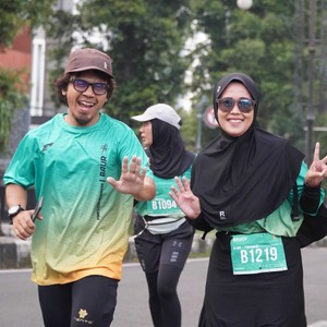 Race photo from BAUR RUN 2025