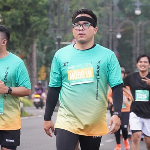 Race photo from BAUR RUN 2025