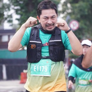 Race photo from BAUR RUN 2025