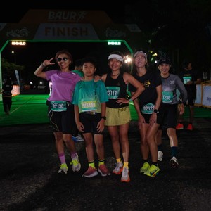 Race photo from BAUR RUN 2025