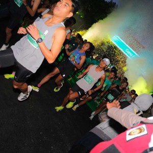 Race photo from BAUR RUN 2025
