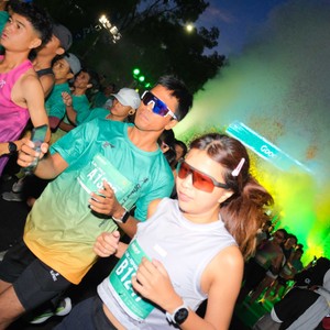 Race photo from BAUR RUN 2025