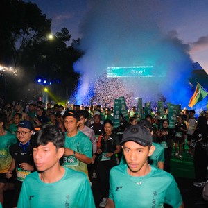 Race photo from BAUR RUN 2025