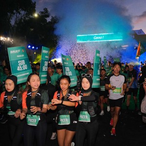 Race photo from BAUR RUN 2025
