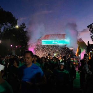 Race photo from BAUR RUN 2025