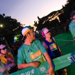 Race photo from BAUR RUN 2025
