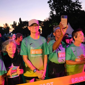 Race photo from BAUR RUN 2025