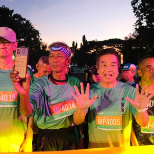 Race photo from BAUR RUN 2025