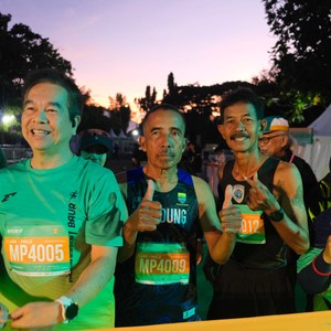 Race photo from BAUR RUN 2025
