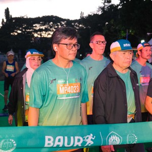 Race photo from BAUR RUN 2025