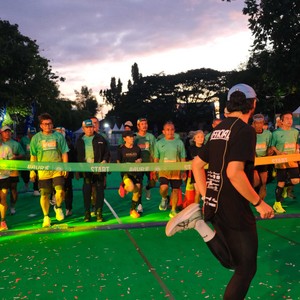 Race photo from BAUR RUN 2025