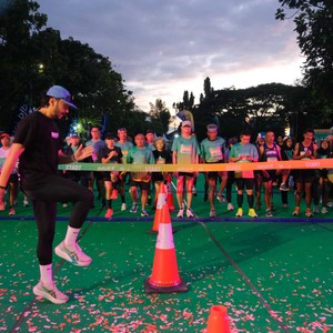 Race photo from BAUR RUN 2025