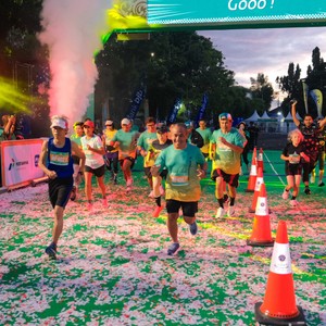 Race photo from BAUR RUN 2025