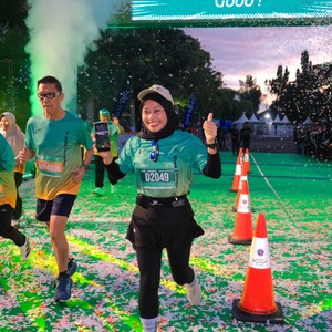 Race photo from BAUR RUN 2025
