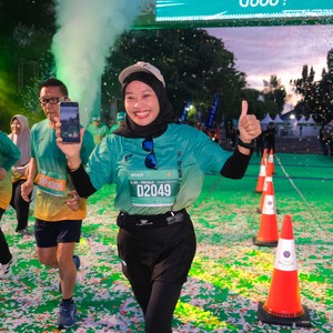 Race photo from BAUR RUN 2025