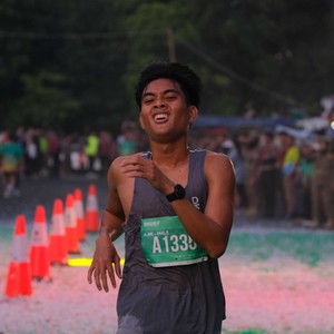 Race photo from BAUR RUN 2025