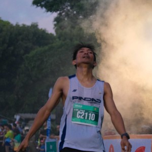 Race photo from BAUR RUN 2025