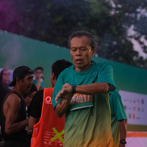 Race photo from BAUR RUN 2025