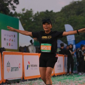 Race photo from BAUR RUN 2025