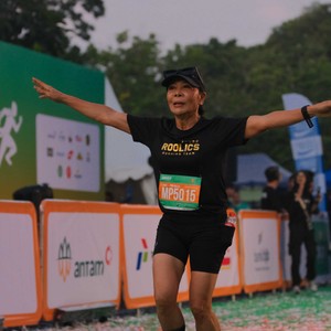 Race photo from BAUR RUN 2025