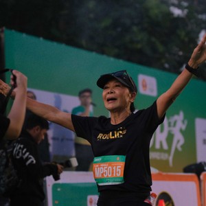Race photo from BAUR RUN 2025