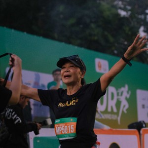 Race photo from BAUR RUN 2025