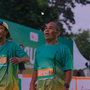 Race photo from BAUR RUN 2025