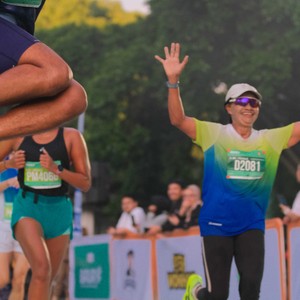 Race photo from BAUR RUN 2025