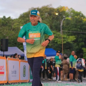 Race photo from BAUR RUN 2025