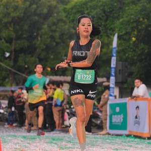 Race photo from BAUR RUN 2025