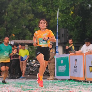 Race photo from BAUR RUN 2025