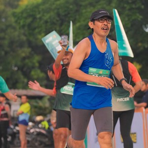 Race photo from BAUR RUN 2025