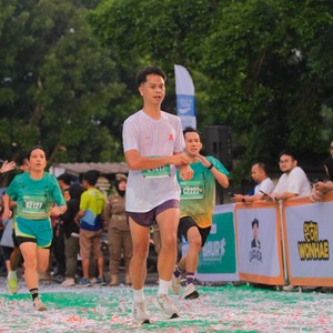 Race photo from BAUR RUN 2025