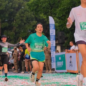 Race photo from BAUR RUN 2025