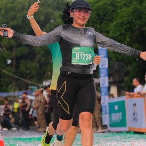 Race photo from BAUR RUN 2025