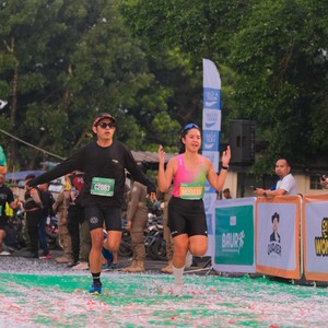 Race photo from BAUR RUN 2025
