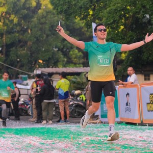 Race photo from BAUR RUN 2025