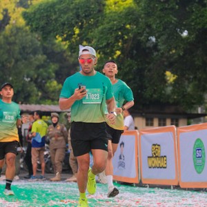 Race photo from BAUR RUN 2025