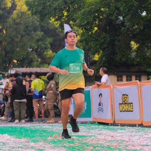 Race photo from BAUR RUN 2025