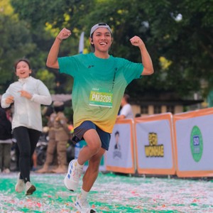 Race photo from BAUR RUN 2025