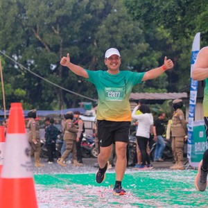 Race photo from BAUR RUN 2025