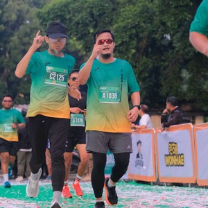 Race photo from BAUR RUN 2025