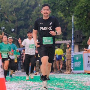 Race photo from BAUR RUN 2025